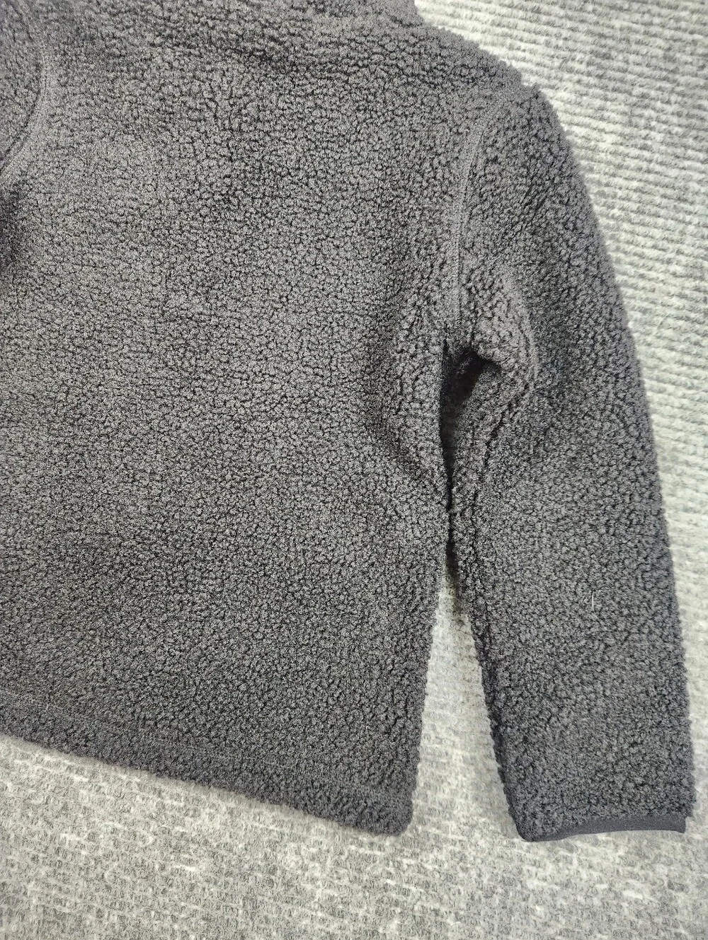 Under Armour Kids Sherpa Quarter-Snap Pullover Sz:6 NWOT Black Teddy Pockets